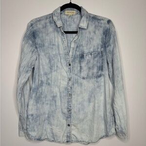 Men's Blue Striped Shirt